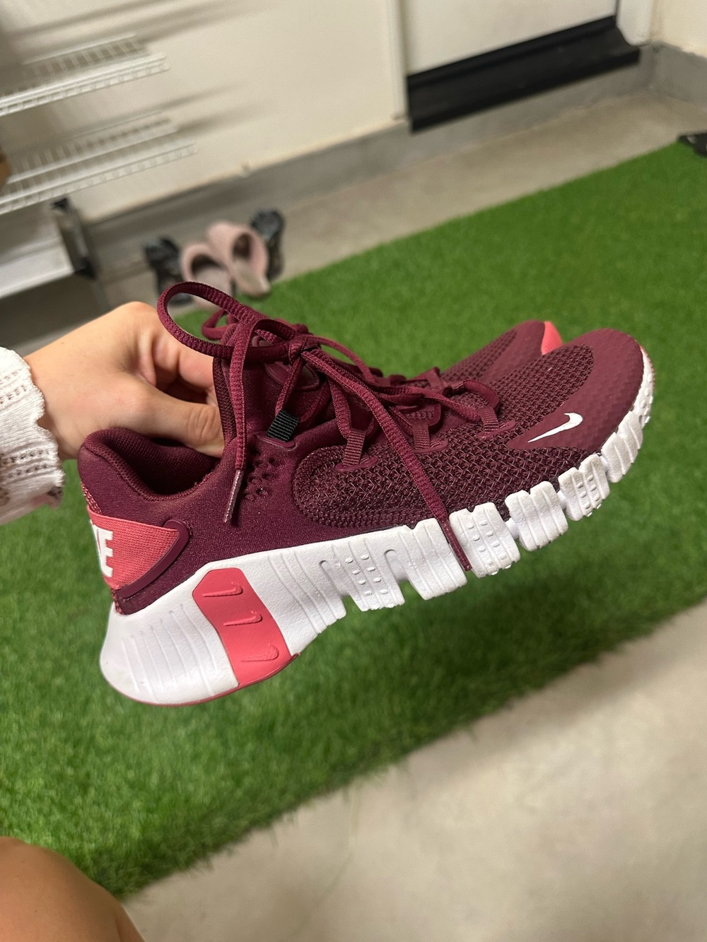 Nike Free Metcon 4 Burgundy Red Training Workout Shoes Women’s Size 7